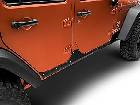 RED ROCK Rocker Guards Compatible for 07-18 Jeep Wrangler JK 4-Door