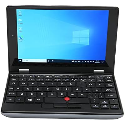 Mini Portable Laptop | Mini Computer Notebook with 7 Inch | 12GB & J4105 CPU | 2.4G5G Band | Full Size Keyboard | Support 10, 11 12G128G