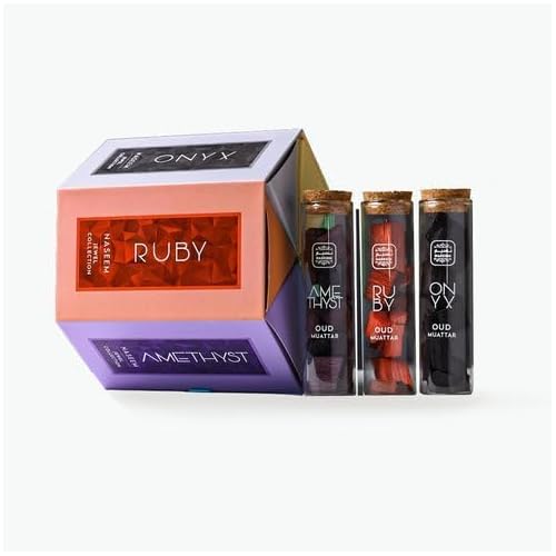 NASEEM Perfumes Jewels Collection Bakhoor Subtle Tone Eau De Parfum For Men & Women 5 Pcs