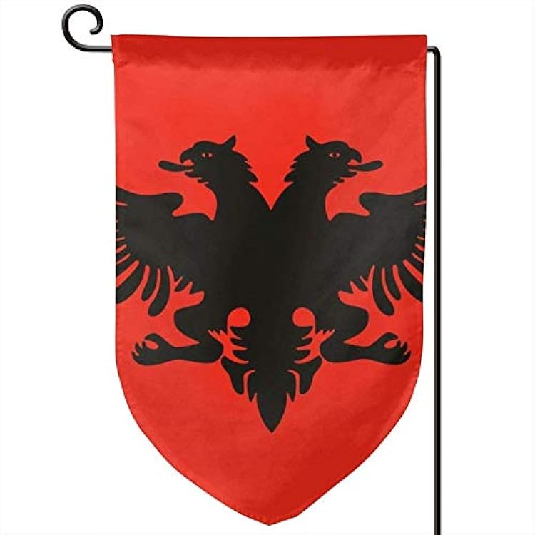 YISONG Garden Flag 12.5 X 18 Flag of Albanian Provisional Government Decorative Flags for Holiday Decoration, Double-Sided Garden Flag - Fillet, Corner, Square
