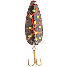 Sierra Spoon Lure, Bleeding Black/Chartreuse Dot, 1/2-Ounce