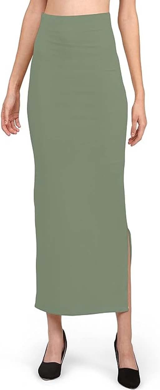 Stretchable Saree Shapewear Petticoat for Women, Cotton Blended,Petticoat,Skirts for Women,Shape Wear Dress