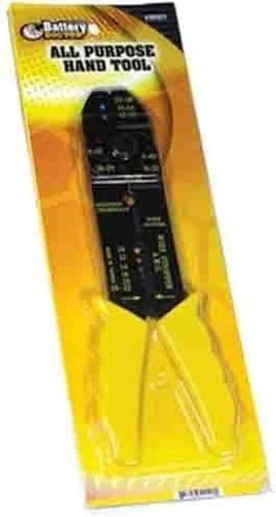 WirthCo 80921 All Purpose Hand Tool, Wire Stripper, Terminal Crimper, Wire and Bolt Cutter for 22-10 AWG Wiring