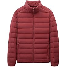 Men's Classic Padded Down Coat Lightweight Packable Winter Jacket Puffer Insulated Thermal Puffy Coats