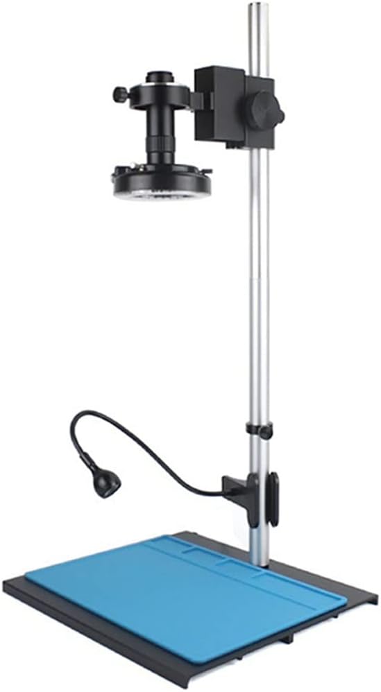 Microscope Kit 1-130X Zoom Industrial Microscope Camera Microscope Lens Adapters (Color : D No Camera)