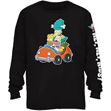 The Simpsons Mens Bart Simpson Classic Shirt Homer, Bart, Lisa Tee Long Sleeve T-Shirt