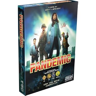 Pandemic Board Game - Cooperative Strategy for Adults & Families, Stop Global Disease Outbreaks, Adult Board Games, Teamwork & Strategy, Fun for Adults, 2-4 Players Ages 8, 45-60 Minute Playtime