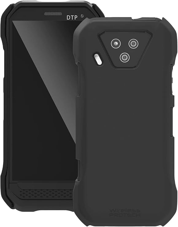 Case Compatible with Kyocera DuraForce Ultra 5G Phone Model E7110 (Verizon), Durable Slim Soft Touch Smooth Hard Cover Case (Black)