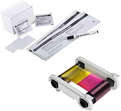 Evolis R5F008MD06 Ribbon and DuraClean DC ACL002 Cleaning Kit for The Evolis PrimacyID Printer