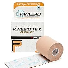 Kinesio Taping - Elastic Therapeutic Athletic Tape Tex Gold FP - Beige 3in. x 5m Roll