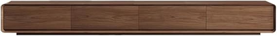 Modern Floor-Standing TV Cabinet 160cm/200cm Solid Wood TV Stand For Living Room Walnut Color Freestanding TV Unit(160x24x24cm)