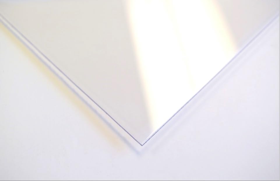 Acrylic Plexiglass Plastic Sheet 0.125” - 1/8" x 12" x 12” Clear