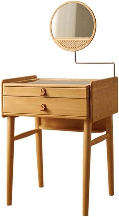 Vanity Desk Small Vanity Desk with Mirror, Makeup Vanity with Drawer for Bedroom, Makeup Vanity Compact Dressing Table for Small Space Dressing Table