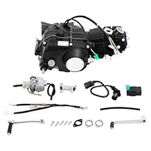 110CC Engine Motor Kit, 4 Speed Motorcycle Engine Pit Bike Engine Kick Start Engine Motor with CDI Ignition System 3 Forward Gear & 1 Reverse for CRF50 CRF70 XR50 XR70 Z50 Z50R CT70