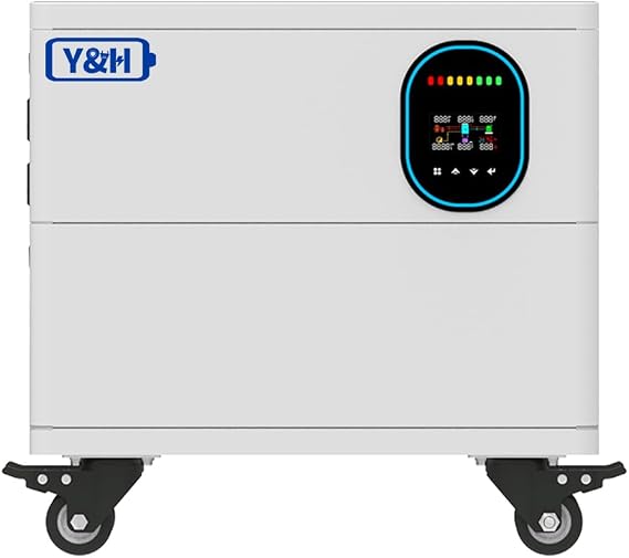 Y&H Stackable All-In-One Energy Storage Power Station with 4.2KW Solar Inverter Pure Sine Wave AC220V Output, 120A MPPT Solar charger,PV 500V Input, 5.12kWh-15.36kWh Lithium Battery optional | 5.12kWh