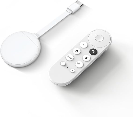 New TV Stick mit 4K Media Streamer, 4K UHD / 60Hz Ausgang, Gogle Assistant Built-In, Dual-Band Wi-Fi 5, HDMI-Anschluss, Atmos Unterstützung, Snow Orginal TV Stick Box