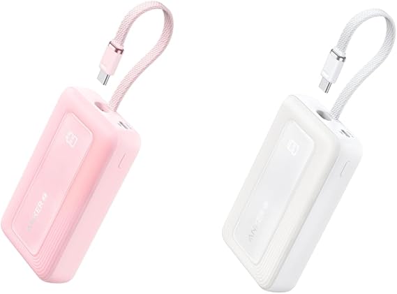 Anker Portable Charger, 10,000mAh 30W Power Bank, USB-C in and Out Fast Charging Battery Pack