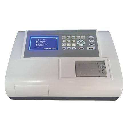 Elisa Microplate Reader Optical System 8 Channel 400nm to 800nm wavelength, Microplate 48 Wells or 96 Wells