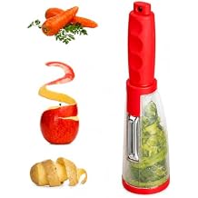 Nature+ Vegetable Peeler Fruit Peeler with Container, Stainless Steel Blade, Non-Slip Handle, Kitchen Kiwi Peeler for Apple, Potato
