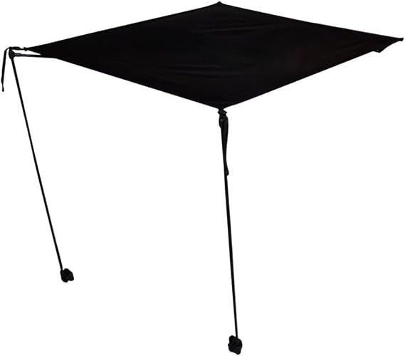 Camping Chair Sun Shade Uv Protection Beach Chair Sunshade Uding Canopy for Outdoor Beach Camping Fishing Black