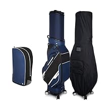 Golf Bag, Waterproof Golf Cart Bag with 4 Universal Wheels, Professional Golf Sunday Bag Stand Bag for Men & Women, Adjustable Sling Strap