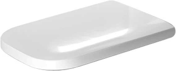 Seat and cover Happy D.2 white hinges ss with Softclose elong.