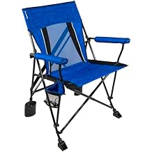 Kijaro Rok-it, Rocking Camp Chair - Enjoy The Outdoors with a Rocker Camp Chair - Multipurpose Portable Rocking Chair, Folding Chair, Lawn Chair, and Sports Chair - Maldives Blue
