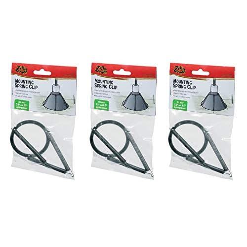 Zilla 3 Pack of Mounting Spring Clips for Reptile Habitat Lighting Domes