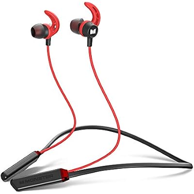 Monster Wireless Earbuds, iSport Solitaire Lite Sport Wireless Headphones Neckband Headphones Bluetooth Headphones for Sport