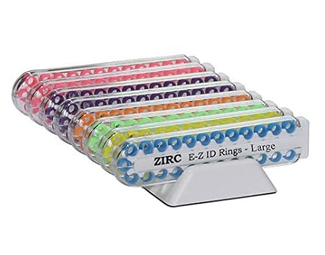Dental 70Z210 EZ ID Instrument Rings Vibrant Large 0.75" 200/Pk