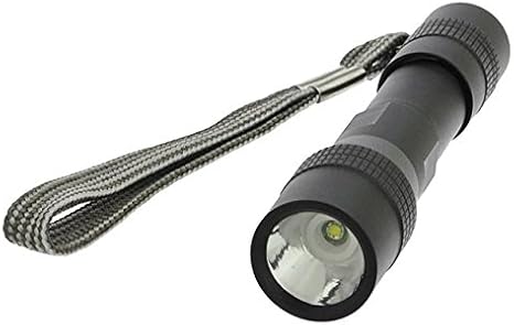 Mini Pocket Keychain Size 1x AAA Bright LED Flashlight with Lanyard, 7338BK