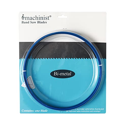 Imachinist S9312126 M42 Bi-Metal 93-12 Long, 12 Wide, 0.025 Thick Bandsaw Blades for Soft Ferrous Metal Cutting 6TPI