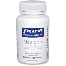 Pure Encapsulations Melatonin 20 mg - Not Intended for Sleep Support - for Immune System & Healthy Cells - 99.5% Purity Melatonin - Gluten Free & Non-GMO - 180 Capsules