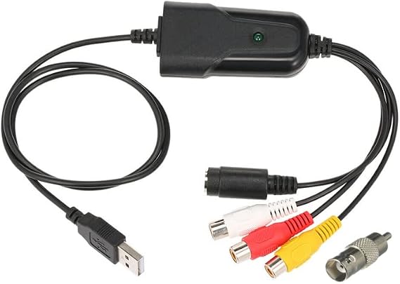 Composite BNC RCA S-Video to USB DVR Adapter MPEG Editor Recorder