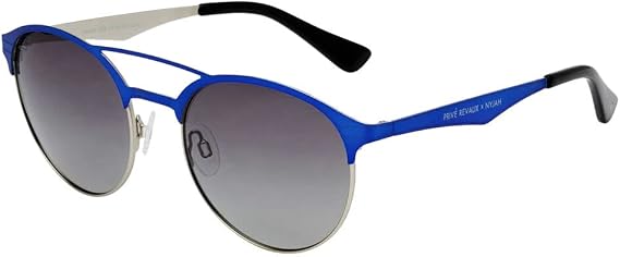 PRIVE REVAUX x Nyjah Laguna Matte Caviar Black Sunglasses, Blue