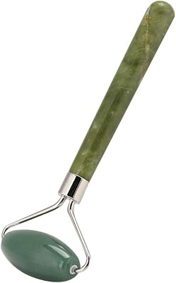 Jadestone Face Roller - Antiaging Face Jade Roller, Anti Wrinkle and Skin Massage Roller Green Aventurine  Jade Single Head