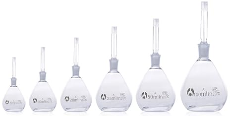 100ml Specific Gravity Bottle, Pycnometer,Borosilicate Glass,Uncalibrated