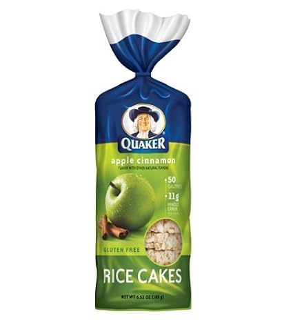 Quaker Rice Cakes Apple Cinnamon 6.53 Oz - 6 Unit Pack