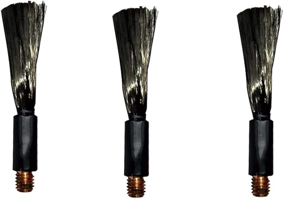 M6 Electrolytic Cleaning Brush 3pcs/5pcs Polishing Machine Welding Seam Cleaner TIG MIG Brush Weld Cleaning Polishing Small Welding Brush Carbon Fiber Brush For Weld Seam Bead Joint Cleaning Welding