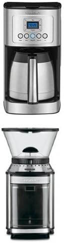 Cuisinart DCC-3400 12-Cup Programmable Thermal Coffeemaker and DBM-8 Burr Grinder Bundle