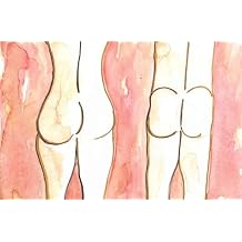 Original Nude Couple Painting "Au Naturel" 6x9 Unframed Watercolor Art on Paper Signed with Certificate of Authenticity