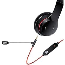 DreamGEAR BOOMCHATTM Audio Cable with Microphone Black/Silver