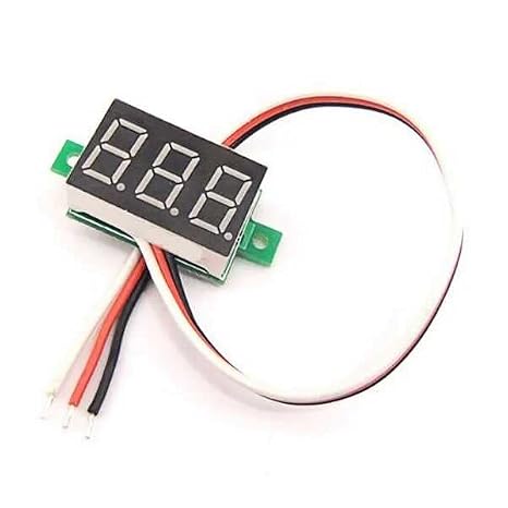 SANEC Mini Dijital Voltmetre Dc 0-100V 0.28 İnç Kırmızı
