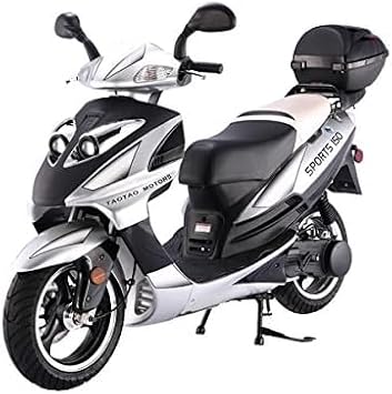 HHH 150cc Scooter Vienna 150 Fully Automatic CVT Gas Powered 150cc Moped LANCER150 Eagle with GY6 Engine (Black)
