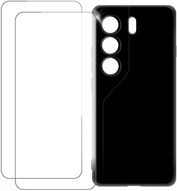 Screen Protector and Case for Tecno Camon 40 Pro 5G - Black