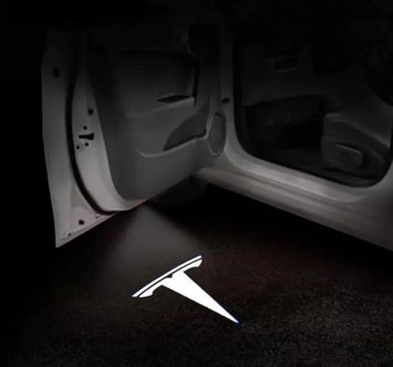 Tesla Model Y ile Uyumlu Araç Kapısı HD LED Projektör Işığı (Logo) - Yüksek Çözünürlük