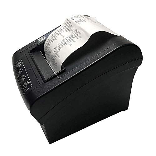 NETUM 80mm Thermal Receipt Printer, WiFi POS Printer with Auto Cutter, USB Serial Ethernet LAN Port Support Cash Drawer ESCPOS