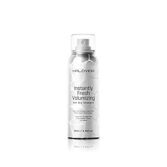 HALOVIDA Instant Fresh Volumizing Invisible Dry Shampoo Travel Size 2.03 fl. oz (60ml) (HAIR DRY SHAMPOO 60ml) (2.03FL)
