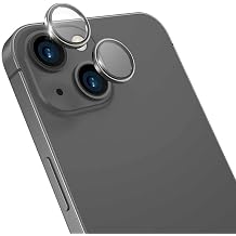 Safir lens Safir mercek koruması iphone 14 ve 14plus ile Uyumlu Gerçek Safir cam Kamera Lens Koruyucu Çelik Halka Hd 9d Kırılmaz Cam Renk : siyah Çerçeveli