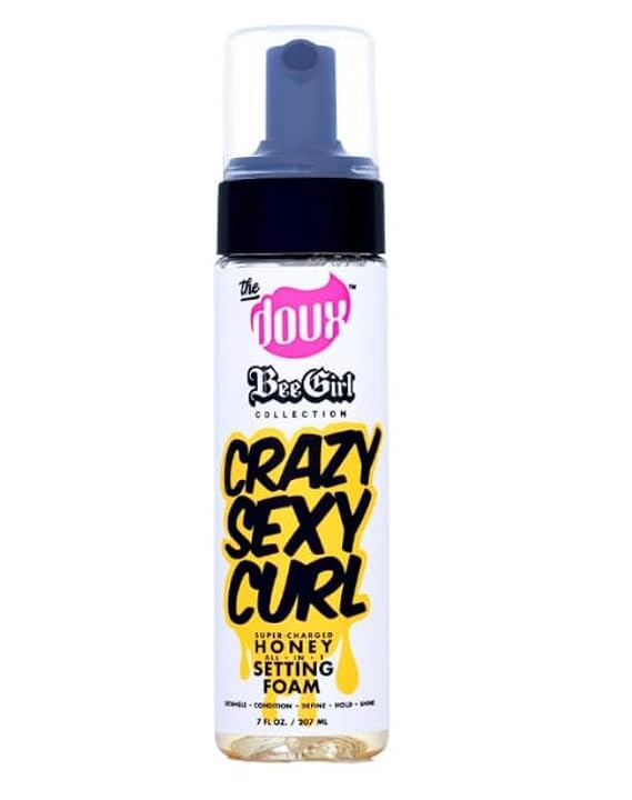 The Doux Bee Girl Collection Crazy Sexy Curl Honey Setting Foam, 11 oz